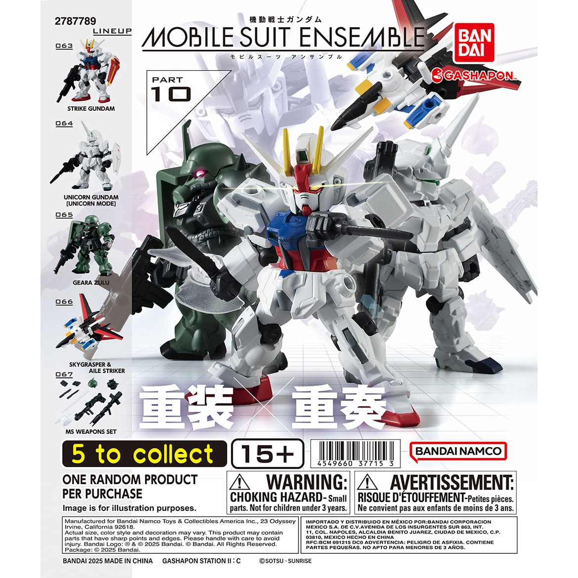 Mobile Suit Ensemble Part 10 Complete Set - Gundam Gashapon Capsule