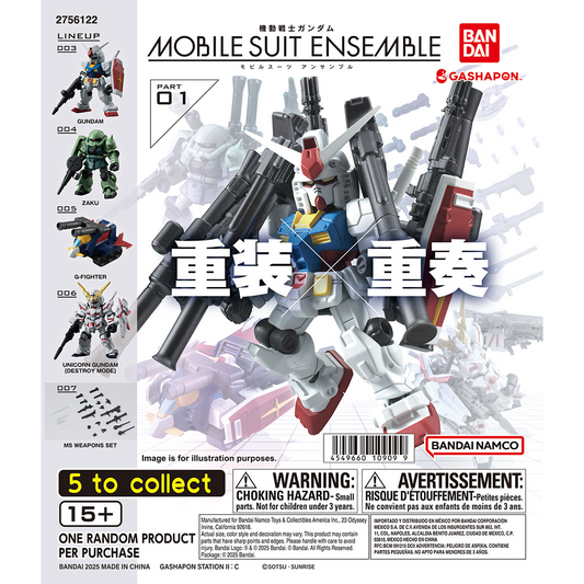 Mobile Suit Ensemble Part 01 Complete Set - Gundam Gashapon Capsule