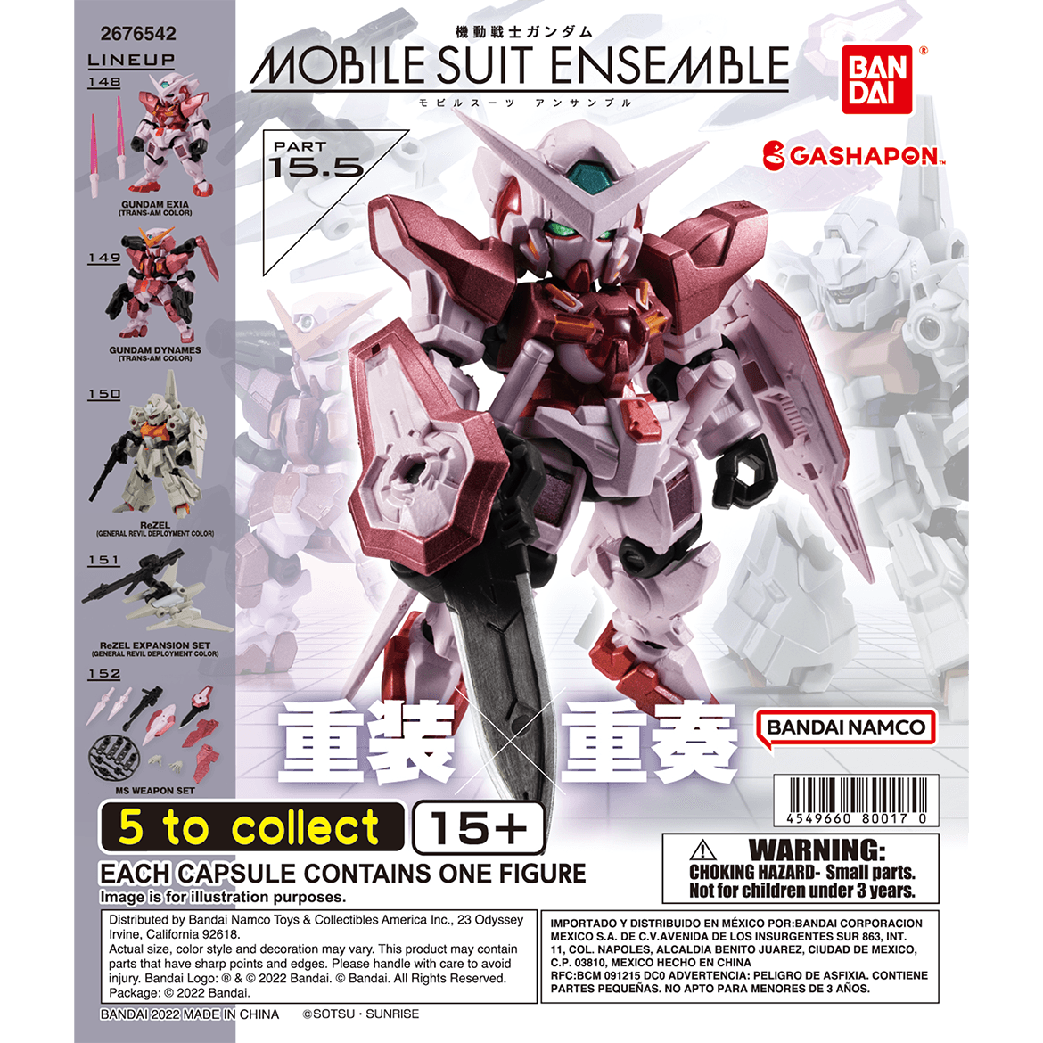 Mobile Suit Ensemble Part 15.5 Complete Set - Gundam Gashapon Capsule